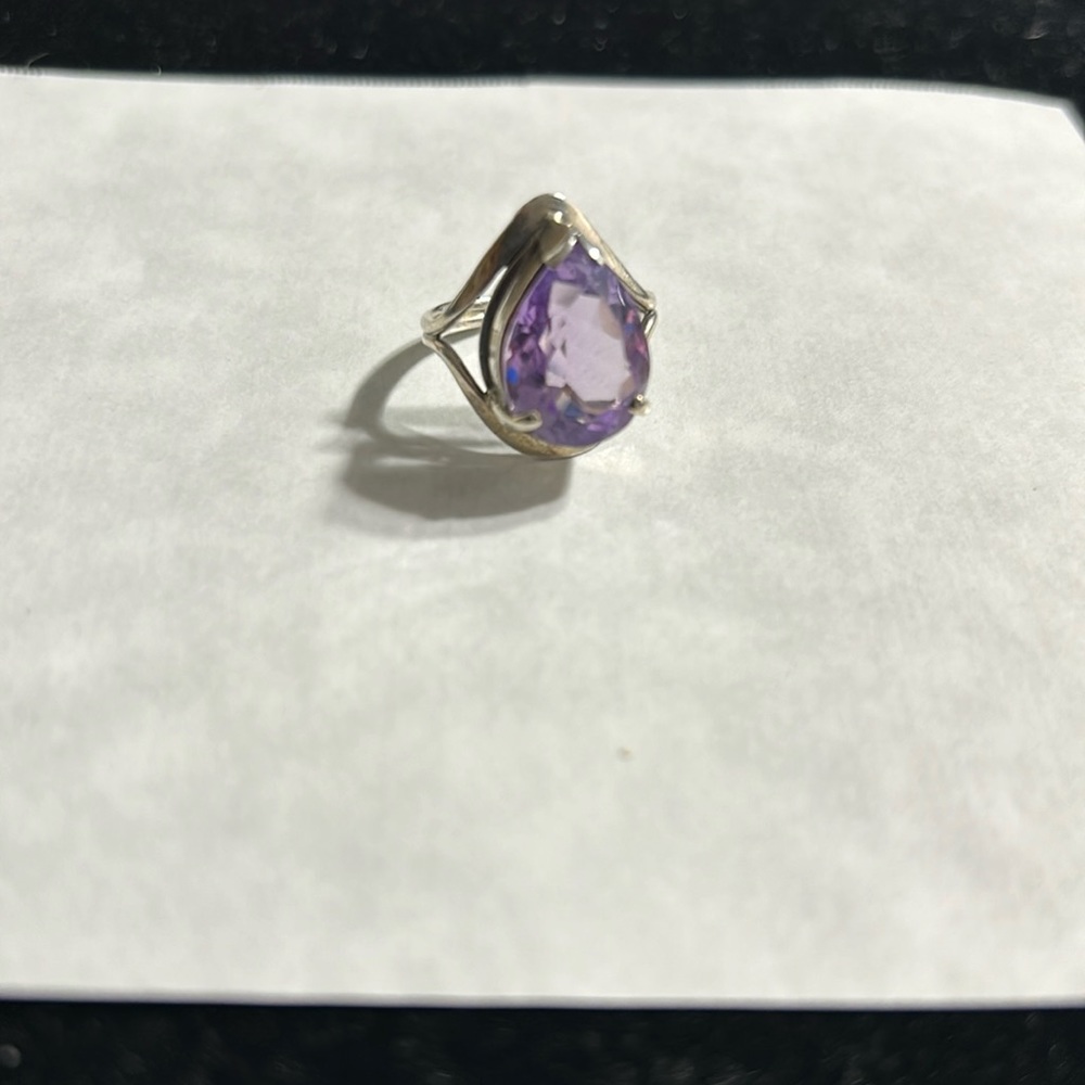 Amethyst in sterling silver
